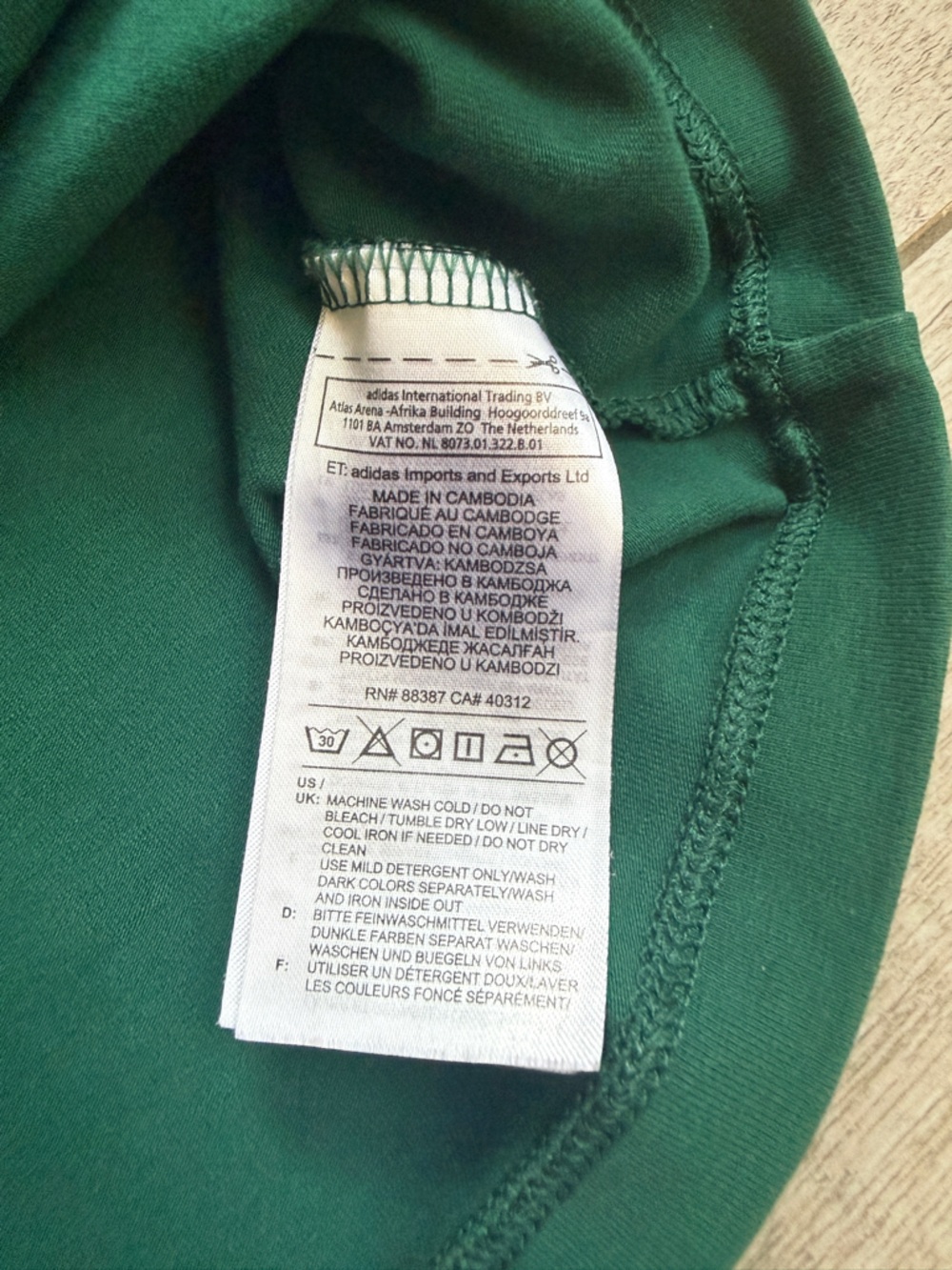 Adidas Originals Retro V-Neck Crop Top Collegiate Green M - Picture 8 of 8
